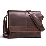 Contact'S Genuine Leather Men Shoulder Bag For Laptop Men'S Briefcase Crossbody Bag Bolsos Man