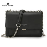 Davidjones Women Handbag Faux Leather Female Crossbody Bags Small Lady Chain Shoulder Bag Girl