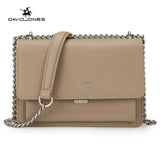 Davidjones Women Handbag Faux Leather Female Crossbody Bags Small Lady Chain Shoulder Bag Girl
