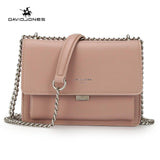 Davidjones Women Handbag Faux Leather Female Crossbody Bags Small Lady Chain Shoulder Bag Girl