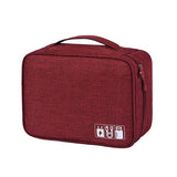Travel Cable Bag Portable Digital Usb Gadget Organizer Charger Wires Cosmetic Zipper Storage