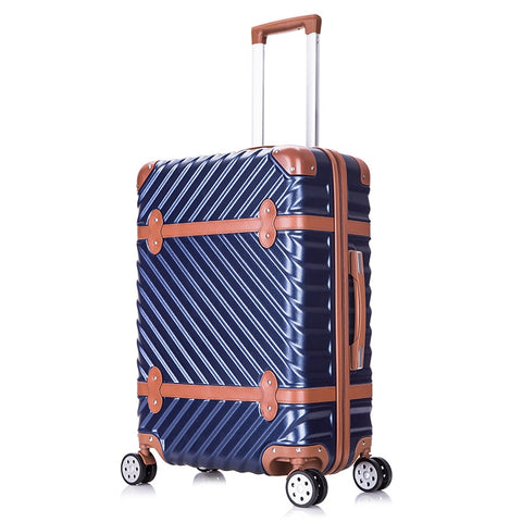 Men And Women Business Trolley Luggage Vintage Travel Suitcase Universal Wheels Trolley Luggage Bag