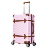 Men And Women Business Trolley Luggage Vintage Travel Suitcase Universal Wheels Trolley Luggage Bag