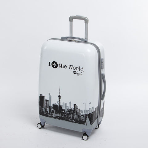 Wholesale!Male And Female 24 Inch Pc The World Travel Luggage Bags On Universal Wheels,High Quality