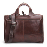 Contact'S Cowhide Leather Men'S Briefcase Vintage Man Bag Large Capacity For 13.3 Inch Laptop