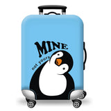 Luggage Cover Protecting Suitcase Blue Elastic Cute Panda Pattern Luggage Protector For 18-31