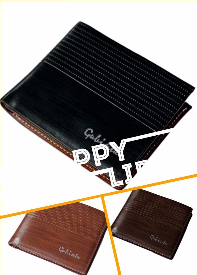 Men Leather Card Cash Receipt Holder Organizer Bifold Wallet Purse Bu