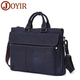 Joyir Brand Men Briefcases Vintage Male Handbag Business Men Laptop Genuine Leather Men Crossbody