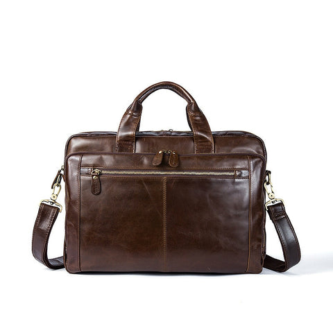 Genuine Leather Men Bag Bolso Hombre Business Men Cowhide Soft Handbag Briefacse Leather Laptop