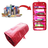 Roll ‘N’ Go Travel Cosmetic Bag - Black Or Red