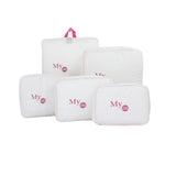 Five Pieces Set Luggage Suitcase Storage Bags Packing Travel Cubes