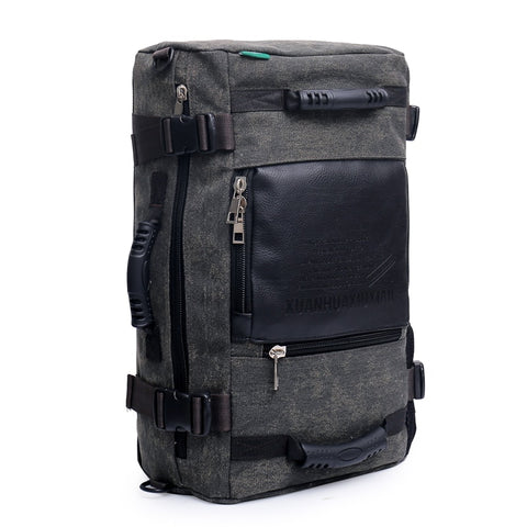 Men Multi-Function Retro Shoulder Bag High-Capacity Computer Bag Military Shoulder Bag Retro