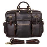 J.M.D Fashion Smooth Leather Men'S Briefcase Laptop Bag Travel Bag 7028Q