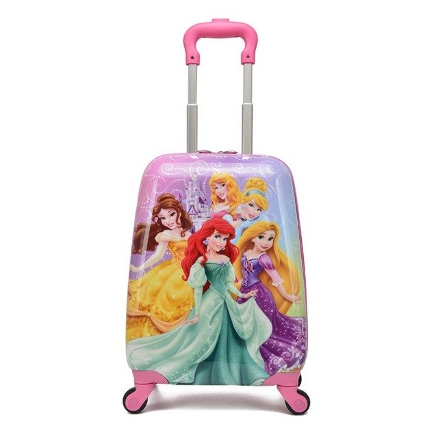 Brand Kid'S Luggage Rolling Suitcase Variety Cartoon Boy Girl Travel 18 Inches Students Abs+Pc