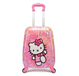 Brand Kid'S Luggage Rolling Suitcase Variety Cartoon Boy Girl Travel 18 Inches Students Abs+Pc