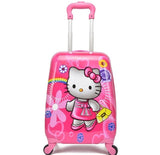 Brand Kid'S Luggage Rolling Suitcase Variety Cartoon Boy Girl Travel 18 Inches Students Abs+Pc