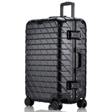 20 "24" 26 "29" Inch Aluminum Frame + Pc + Abs Hardside Luggage, Vintage Rolling Suitcase,