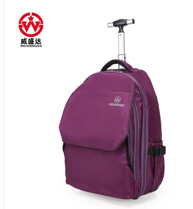Women Trolley Backpack Travel Luggage Bag Wheeled Backpack Rolling Bags Men Business Bag Luggage