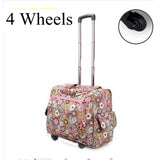 Women Travel Trolley Luggage Bag 20 Inch Wheeled Bags Laptop Business Travel Trolley Spinner