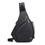 Usb Charge Men Women Messenger Bag Anti-Theft Chest Pack Bag Sling Shoulder Satchel Crossbody