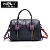 Office Women'S Handbags Messenger Bag 2018 Handmade Genuine Leather Shoulder Sling Bags Lady