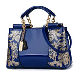 Nevenka Luxury Evening Bags Women Leather Handbag Embroidery Shoulder Bags Female Purses And