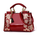 Nevenka Luxury Evening Bags Women Leather Handbag Embroidery Shoulder Bags Female Purses And