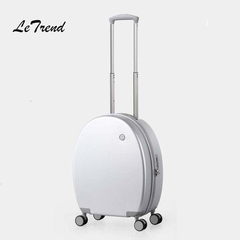 Letrend24 Inch Ultralight High Quality Spinner Rolling Luggage Trolley Students  Suitcases Wheels