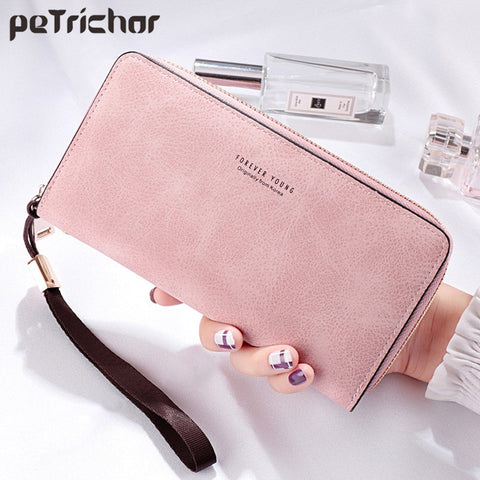 Brand Designer Wristband Wallets Women Many Departments Clutch Wallet Female Long Large Card