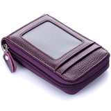 Genuine Leather Credit Card Holders Organ Female Card Holder Wallet Women Business Cardholder
