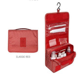 Hanging Travel Cosmetic Bag Women Zipper Make Up Bag Polyester High Capacity Makeup Case Handbag