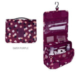 Hanging Travel Cosmetic Bag Women Zipper Make Up Bag Polyester High Capacity Makeup Case Handbag