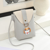 Women Fashion Cover Dog Crossbody Bag Shoulder Bag Phone Bag Coin Bag