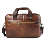 Aetoo Genuine Leather Genuine Leather Laptop Bag Handbags Cowhide Men Crossbody Bag Men'S Travel