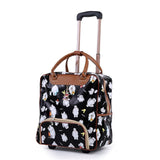 New Hot Fashion Women Trolley Luggage Rolling Suitcase Brand Casual Stripes Rolling Case Travel Bag