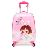 Amletg  2018 Cartoon Kids Travel Trolley Bags Suitcase For Kids Children Luggage Suitcase Rolling