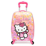 Amletg  2018 Cartoon Kids Travel Trolley Bags Suitcase For Kids Children Luggage Suitcase Rolling