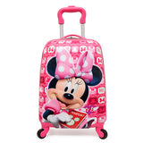 Amletg  2018 Cartoon Kids Travel Trolley Bags Suitcase For Kids Children Luggage Suitcase Rolling