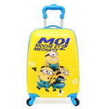 Amletg  2018 Cartoon Kids Travel Trolley Bags Suitcase For Kids Children Luggage Suitcase Rolling