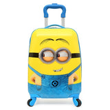 Amletg  2018 Cartoon Kids Travel Trolley Bags Suitcase For Kids Children Luggage Suitcase Rolling