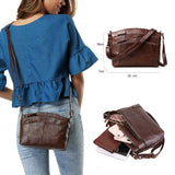 Cobbler Legend Multi Pockets Vintage Genuine Leather Bag Female Small Women Handbags Bags For Women