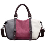 Women Fashion Split Joint Crossbody Bag Shoulder Bag Handbag Totes