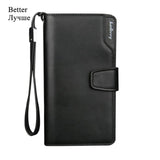 Card Holder Leather Wallet Men Long Design Quality Passport Cover Fashion Casual Mens Purse