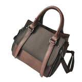 Retro Women'S Frosted Leather Shoulder Bags With Corssbody Bag&Handbag