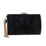 Women'S Evening Clutch Bag Stain Fabric Bridal Purse For Wedding Prom Night Out Party