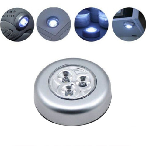 3 Led Stick Touch Light Lamp Battery Powered Wireless Stick-On Touch Night Light Push Lamp