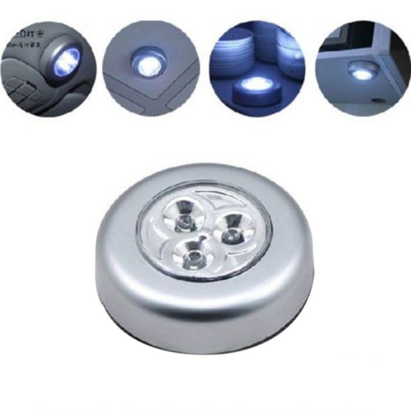 3 Led Stick Touch Light Lamp Battery Powered Wireless Stick-On Touch Night Light Push Lamp