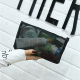 Transparent Small Women Cosmetic Bag Travel Function Makeup Case Zipper Make Up Organizer Storage