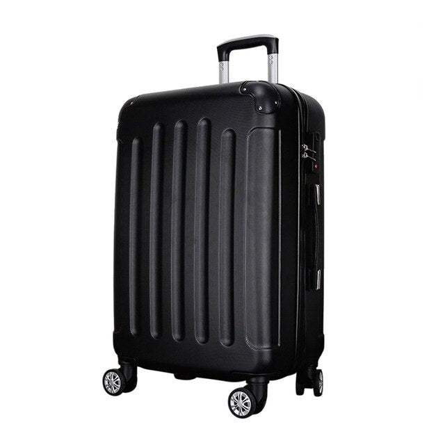 Women Men Traveling Luggage Bags With Spinner Wheels Abs Plastic Rolling Luggage Suitcases