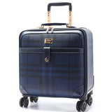 Luxury Men Women 'S Travel Luggage Suitcase ,Waterproof Pvc Leather Box With Wheel ,16"20"22"24"